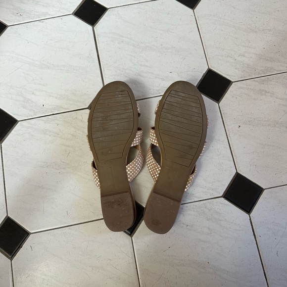 Vaneli Women's Tan Slide Sandals - Picture 2 of 3